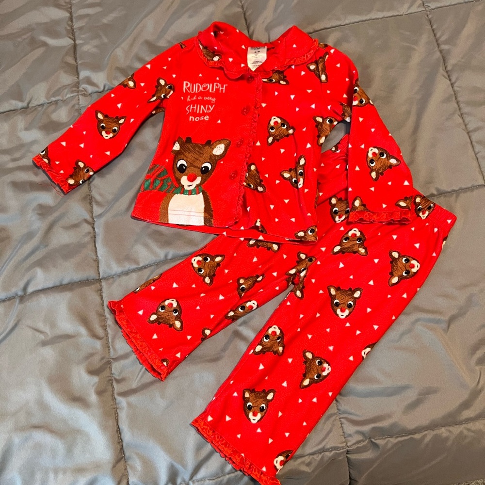 Rudolph Christmas Pajamas 2T